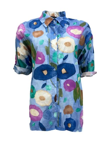 Camicia fiori dipinto