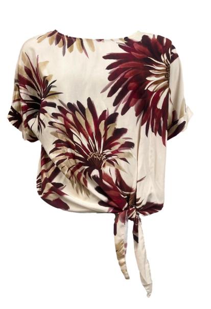 Casacca m/m fiori
