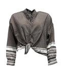 Camicia coreana pois e righe