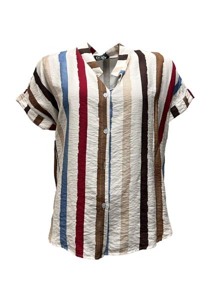 Camicia cotone righe