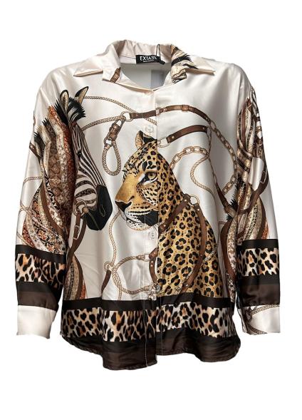 Camicia raso st. tigre