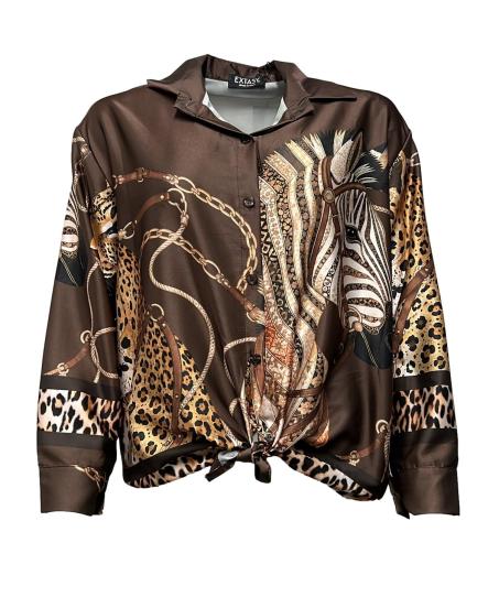 Camicia raso st. tigre