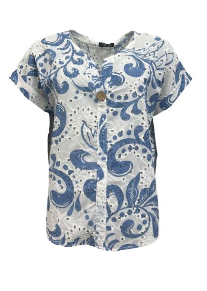 Maglia bottone scollo dis.