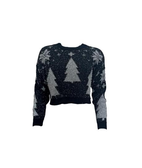 Maglione albero lurex