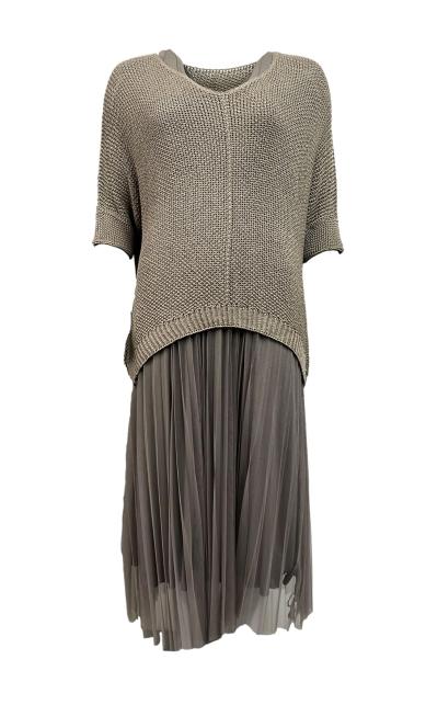 Set maglia filo e gonna