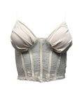 Top coppe raso e pizzo