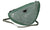 Borsa mezza luna camoscio strass