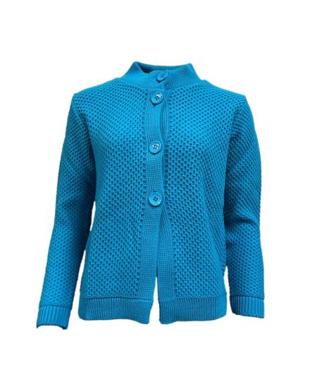 Cardigan pesante lupetto bottoni