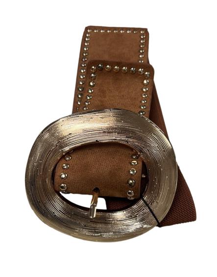 Cintura elastica con borchie