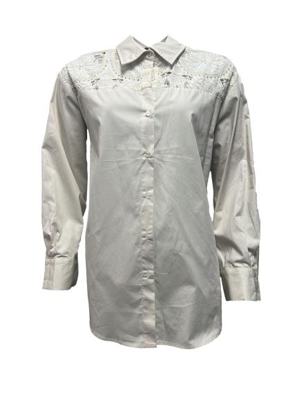 Camicia carrè ricamo