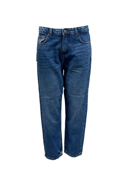 Jeans gaucho cavallo basso scuro
