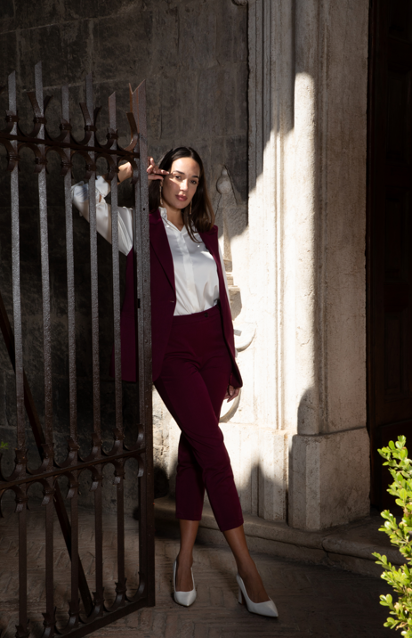 Pantalone sigaretta cotone