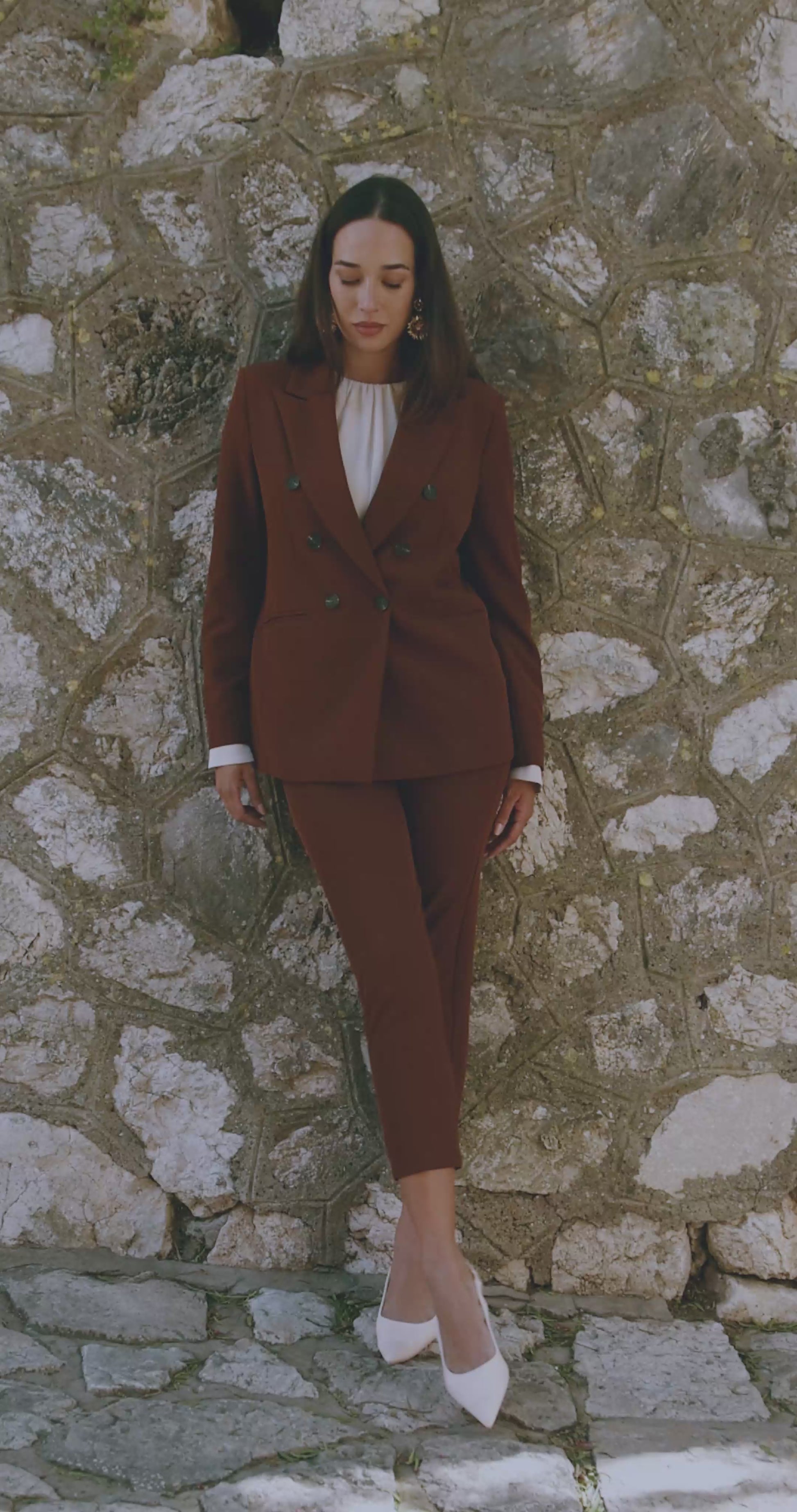 Pantalone zip dt fluido