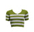Maglia filo corta rigata